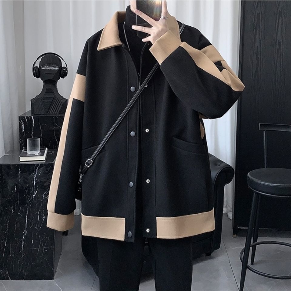 新しい ラシャコート/ジャケット+タートルネックセーター+ロングズボン 3点セット メンズファッション セットアップ 新しい ラシャコート/ジャケット+タートルネックセーター+ロングズボン 3点セット メンズファッション セットアップ