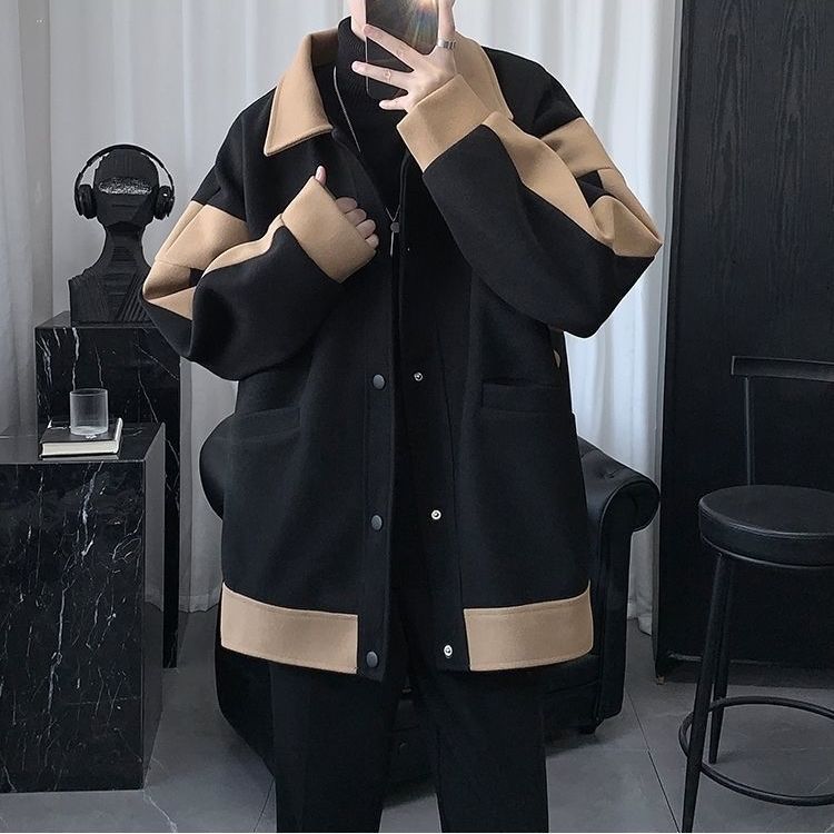 新しい ラシャコート/ジャケット+タートルネックセーター+ロングズボン 3点セット メンズファッション セットアップ 新しい ラシャコート/ジャケット+タートルネックセーター+ロングズボン 3点セット メンズファッション セットアップ