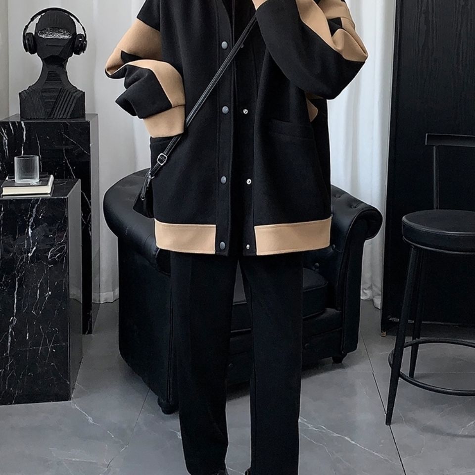 新しい ラシャコート/ジャケット+タートルネックセーター+ロングズボン 3点セット メンズファッション セットアップ 新しい ラシャコート/ジャケット+タートルネックセーター+ロングズボン 3点セット メンズファッション セットアップ