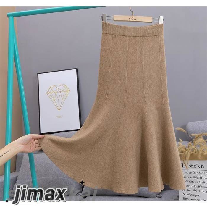 スカート マーメイドスカート レディース 裾フリル ニットスカート ウエストゴム ハイウエスト 無地 きれいめ 細身 プレゼント スカート マーメイドスカート レディース 裾フリル ニットスカート ウエストゴム ハイウエスト 無地 きれいめ 細身 プレゼント