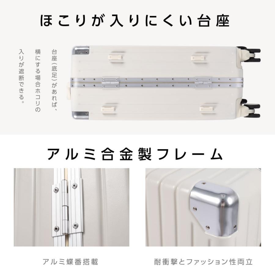 スーツケース フレームタイプ USBポート付き キャリーケース Mサイズ 5カラー選ぶ カップホルダー付き 4-7日用 軽量設計 大容量 多収納ポケット sc176-24