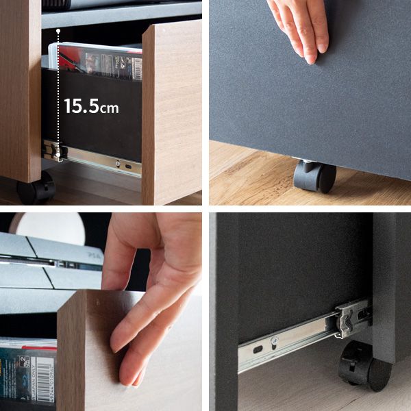 デザイナーズ ゲーム ラック REGABO レガボ ゲーム機 ゲーミングラック リビング収納 プレステ5収納 リビングラック 木製 PS5 ゲームワゴン NintendoSwitch 任天堂スイッチ