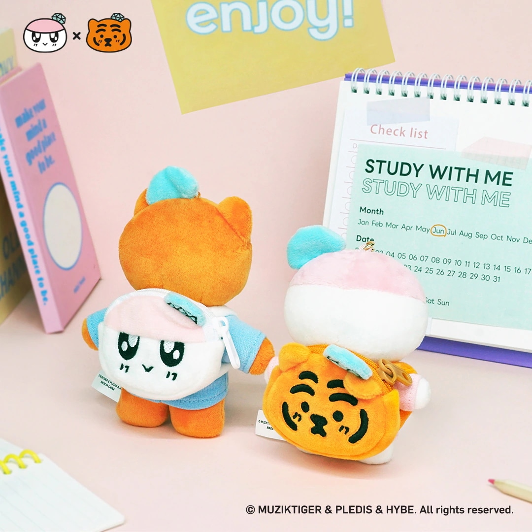 BONGBONGEE×MUZIKTIGER ミニぬいぐるみ ボンボンイ ムジーク Qoo10] BONGBONGEE x MUZIK T