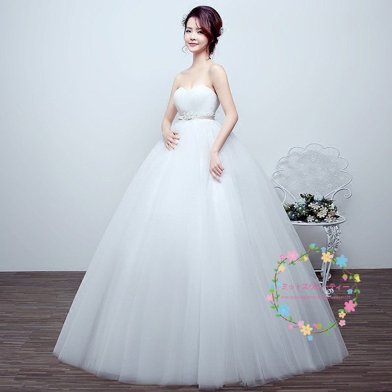 ウェディングドレス エンパイア マタニティ 安い 結婚式 白 花嫁 ウエディング ブライダル ロング