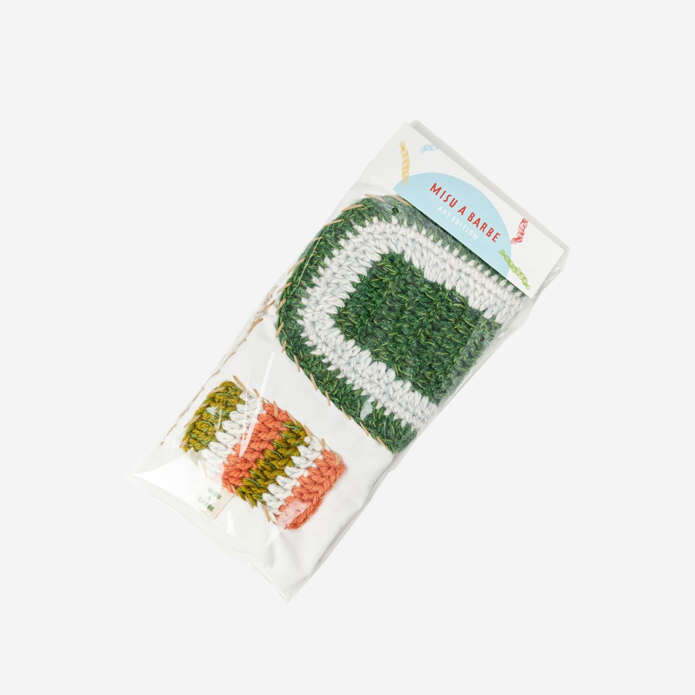【MISU A BARBE】 PATCHED POCKET BAG GARDEN 【MISU A BARBE】 PATCHED POCKET BAG GARDEN