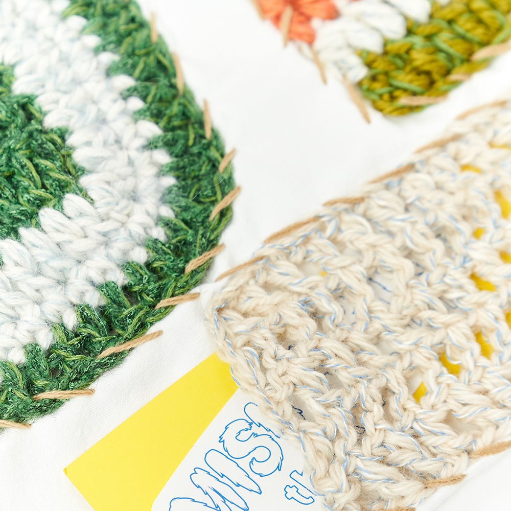 【MISU A BARBE】 PATCHED POCKET BAG GARDEN 【MISU A BARBE】 PATCHED POCKET BAG GARDEN