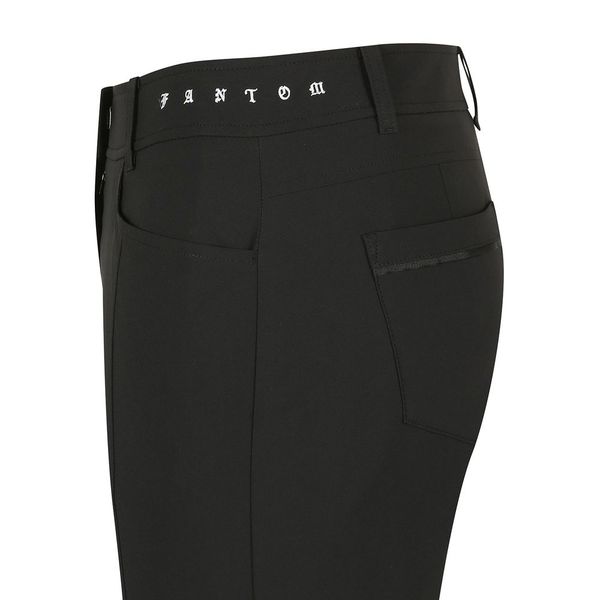 [Phantom] レディースロゴ刺繍切開スリットブーツカットパンツ