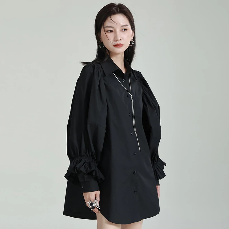 【J.Fashion】 秋 フリル ブラウス 体型カバー 長袖 シャツ レディース おしゃれ 関連商品は店で購入可能 メガ割 【J.Fashion】 秋 フリル ブラウス 体型カバー 長袖 シャツ レディース おしゃれ 関連商品は店で購入可能 メガ割