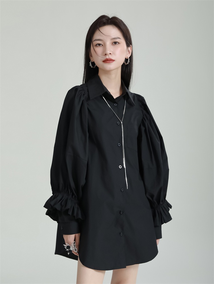 【J.Fashion】 秋 フリル ブラウス 体型カバー 長袖 シャツ レディース おしゃれ 関連商品は店で購入可能 メガ割 【J.Fashion】 秋 フリル ブラウス 体型カバー 長袖 シャツ レディース おしゃれ 関連商品は店で購入可能 メガ割