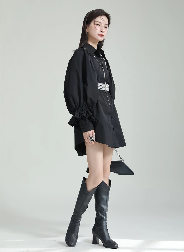 【J.Fashion】 秋 フリル ブラウス 体型カバー 長袖 シャツ レディース おしゃれ 関連商品は店で購入可能 メガ割 【J.Fashion】 秋 フリル ブラウス 体型カバー 長袖 シャツ レディース おしゃれ 関連商品は店で購入可能 メガ割