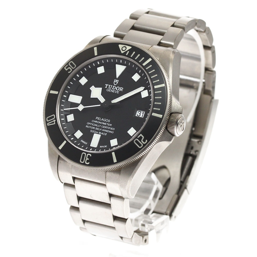 チュードル TUDOR 25600TN ぺラゴス デイト 自動巻き メンズ 良品 箱・保証書付き_897480【中古】 チュードル TUDOR 25600TN ぺラゴス デイト 自動巻き メンズ 良品 箱・保証書付き_897480【中古】
