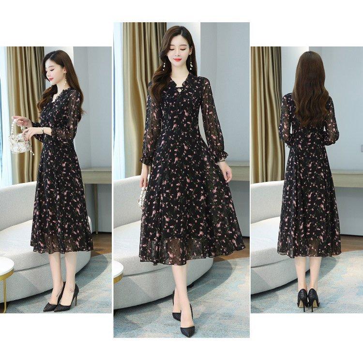 ワンピースレディースきれいめマキシワンピース長袖ワンピース花柄シフォンリボンラインスカートオシャレ大人結婚式ドレス ワンピースレディースきれいめマキシワンピース長袖ワンピース花柄シフォンリボンラインスカートオシャレ大人結婚式ドレス