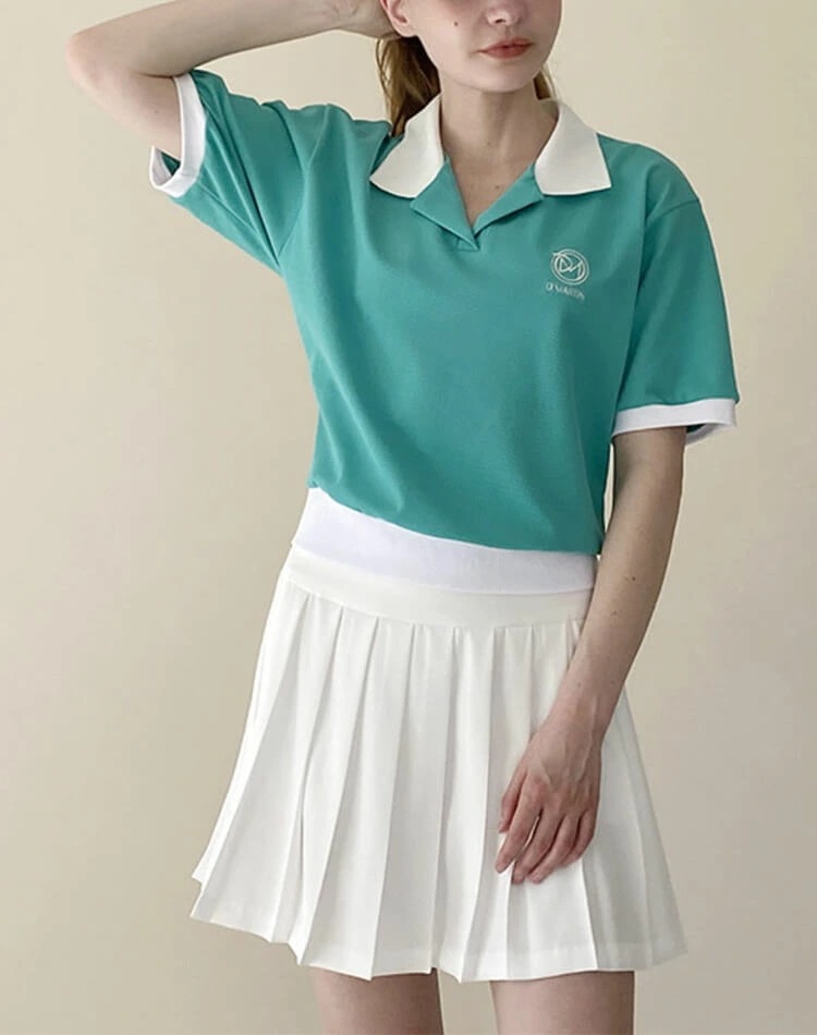 ゴルフ トップス レディース 半袖 襟付き ポロシャツ 綿100% 韓国 春夏 おしゃれ ゴルフウェア バイカラー パステル スポーツウェア オープンカラー 涼感 カジュアル 可愛い 大人 ピンク グ ゴルフ トップス レディース 半袖 襟付き ポロシャツ 綿100% 韓国 春夏 おしゃれ ゴルフウェア バイカラー パステル スポーツウェア オープンカラー 涼感 カジュアル 可愛い 大人 ピンク グ