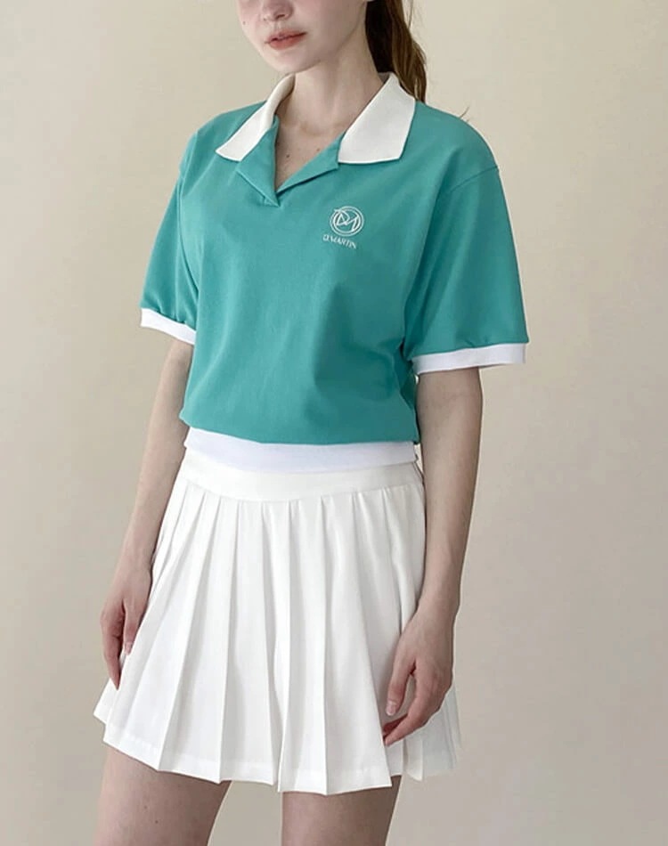 ゴルフ トップス レディース 半袖 襟付き ポロシャツ 綿100% 韓国 春夏 おしゃれ ゴルフウェア バイカラー パステル スポーツウェア オープンカラー 涼感 カジュアル 可愛い 大人 ピンク グ ゴルフ トップス レディース 半袖 襟付き ポロシャツ 綿100% 韓国 春夏 おしゃれ ゴルフウェア バイカラー パステル スポーツウェア オープンカラー 涼感 カジュアル 可愛い 大人 ピンク グ
