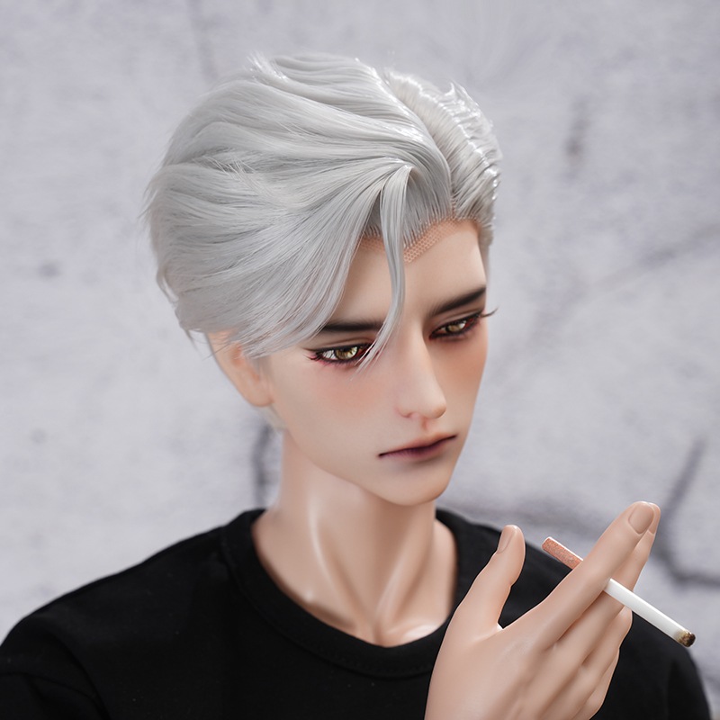 1/3 BJD ドール ウィッグ スタイルあり ショート ブラック シルバー ゴールド 小顔SD/SDサイズドール用ウィッグ 手入れ 1/3 BJD ドール ウィッグ スタイルあり ショート ブラック シルバー ゴールド 小顔SD/SDサイズドール用ウィッグ 手入れ