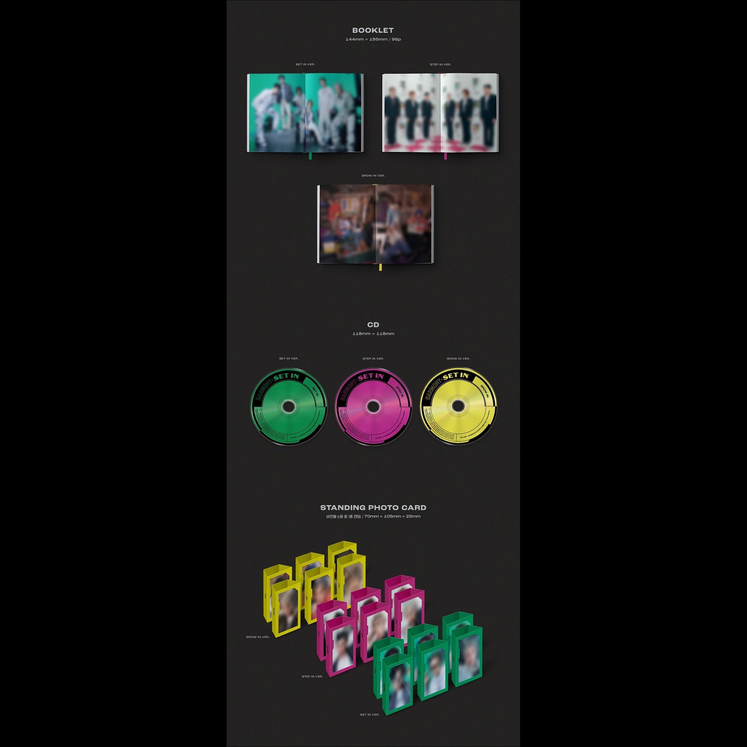 [SET] P1HARMONY - HARMONY : SET IN Album + Free Photocard 1EA(fan-made)