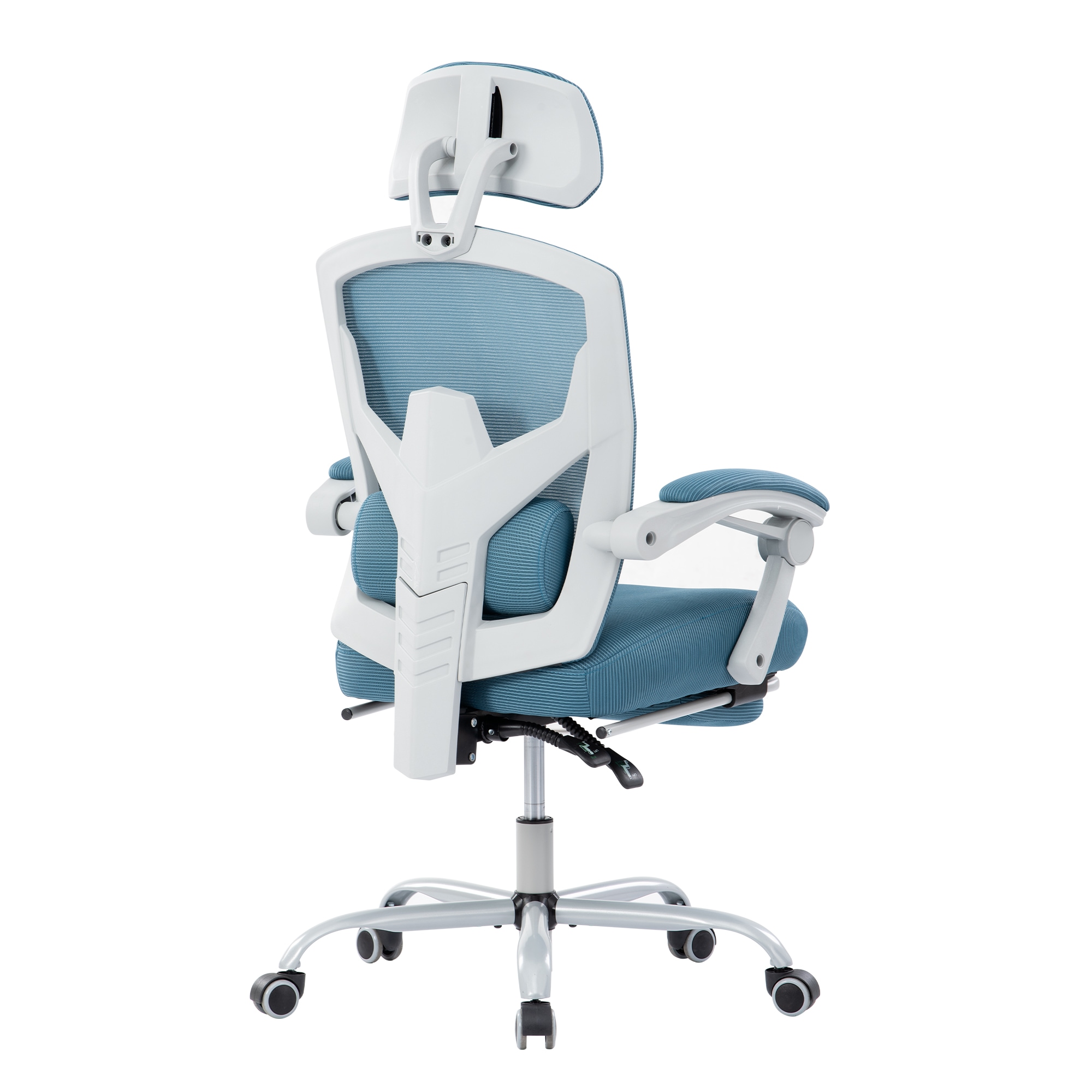 オフィスチェア 事務所チェア リクライニング機能 足載せ付き