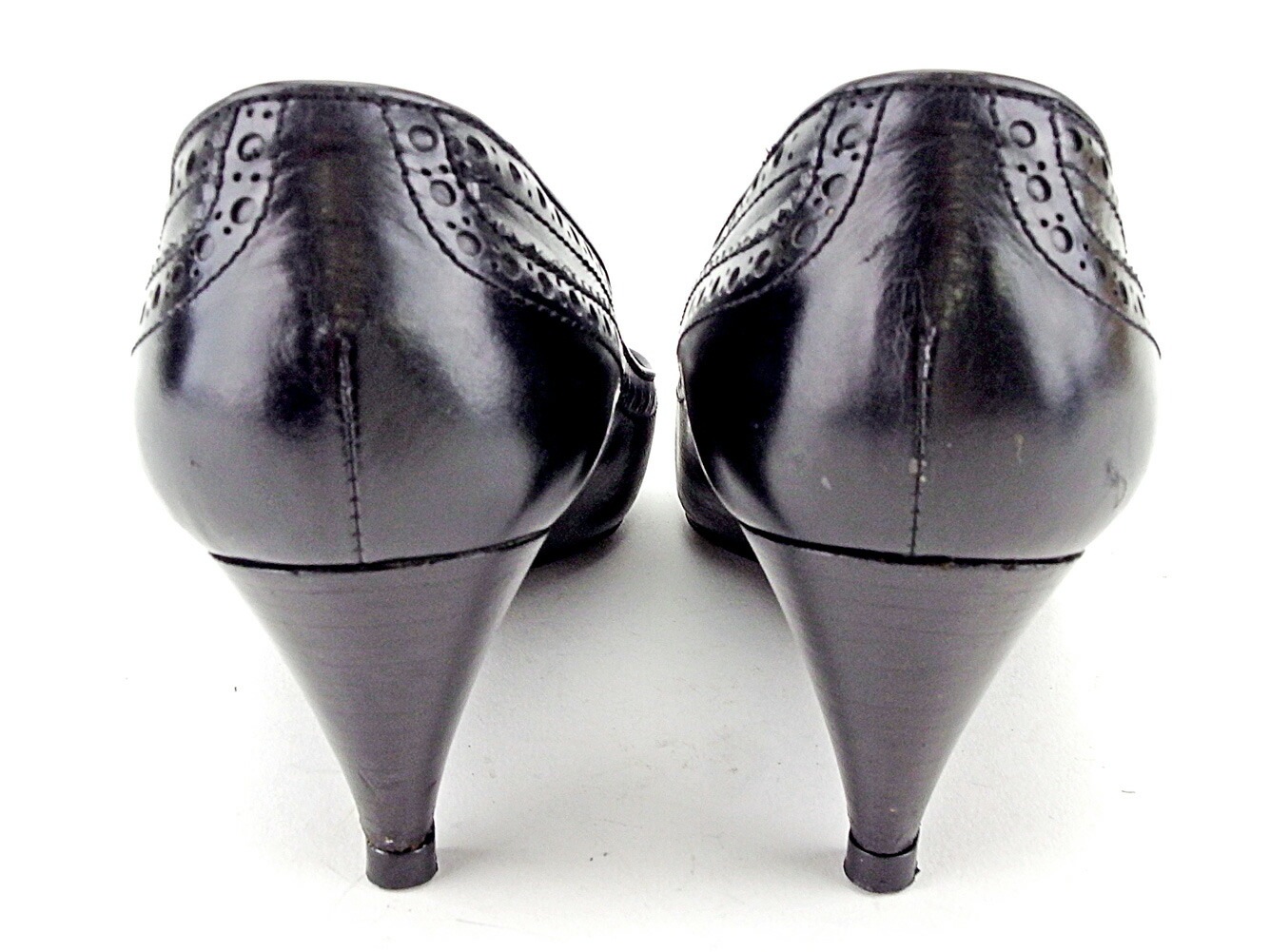 パンプス シューズ 靴 パンチング 35ハーフ ブラック 中古 パンプス シューズ 靴 パンチング 35ハーフ ブラック 中古