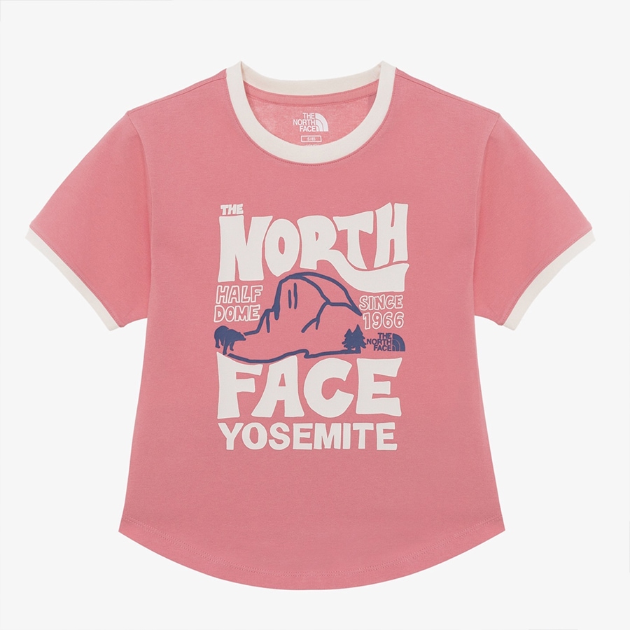 THE NORTH FACEノースフェイス Tシャツ WS HALF DOME S/S R/TEE NT7UR32ショートスリーブ ラウンドネック ティーシャツ 半袖 WHITELABEL レディー