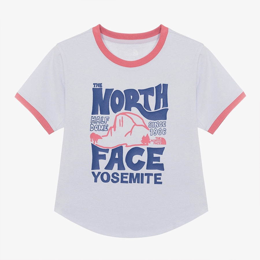 THE NORTH FACEノースフェイス Tシャツ WS HALF DOME S/S R/TEE NT7UR32ショートスリーブ ラウンドネック ティーシャツ 半袖 WHITELABEL レディー