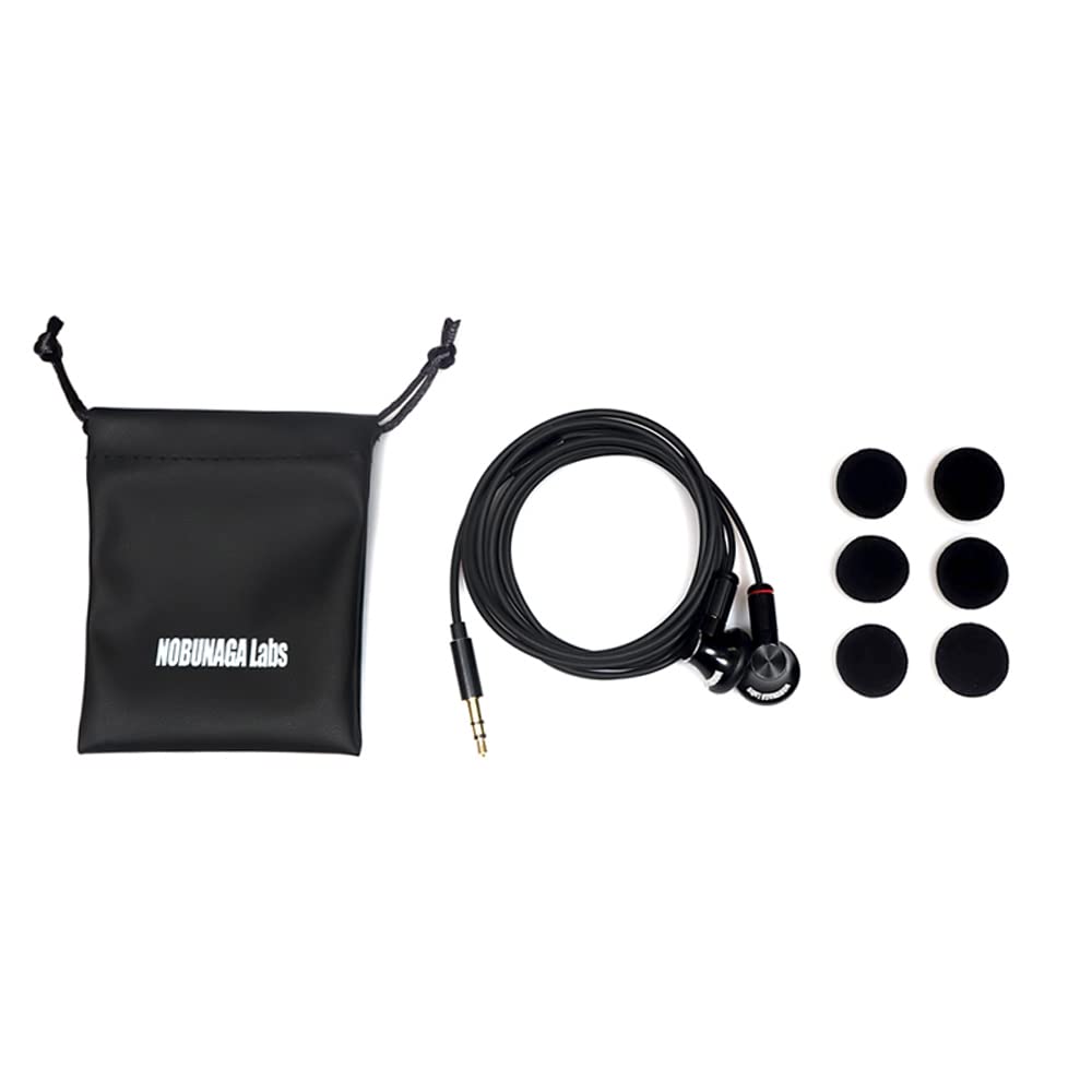 WiseTech NOBUNAGA Labs MMCX対応 インナーイヤー型イヤホン 鶯(うぐいす) ブラック