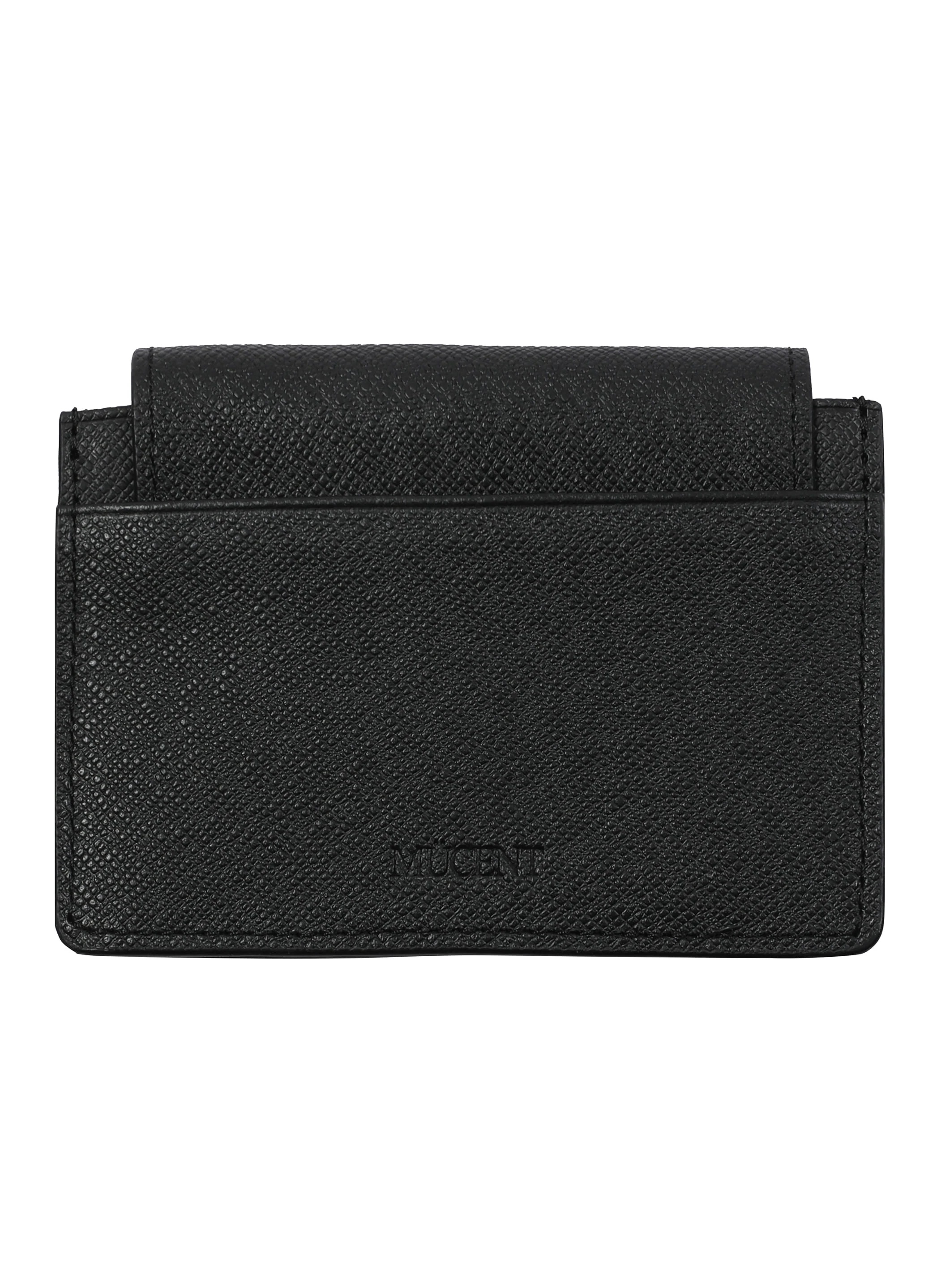 Qoo10 MUCENT (ファッション) 二つ折り財布 [ブラック]