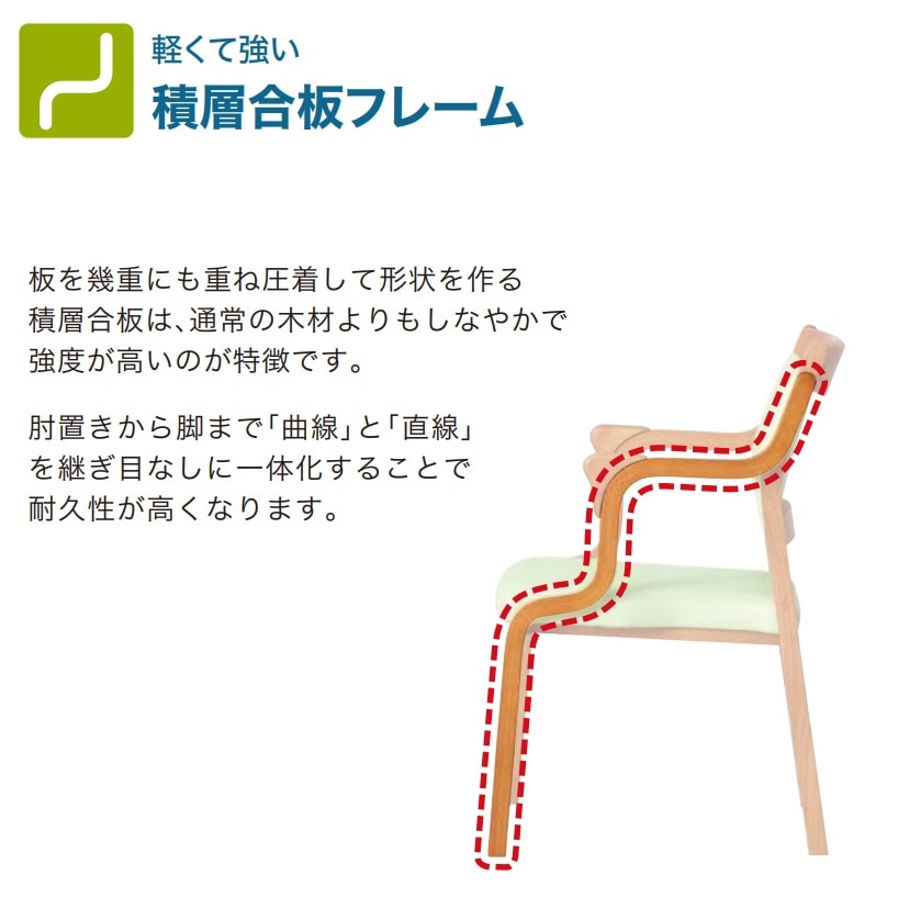 介護用 椅子 2脚セット ダイニングチェア 貞苅椅子 スタッキング care-111-AC 介護用 椅子 2脚セット ダイニングチェア 貞苅椅子 スタッキング care-111-AC