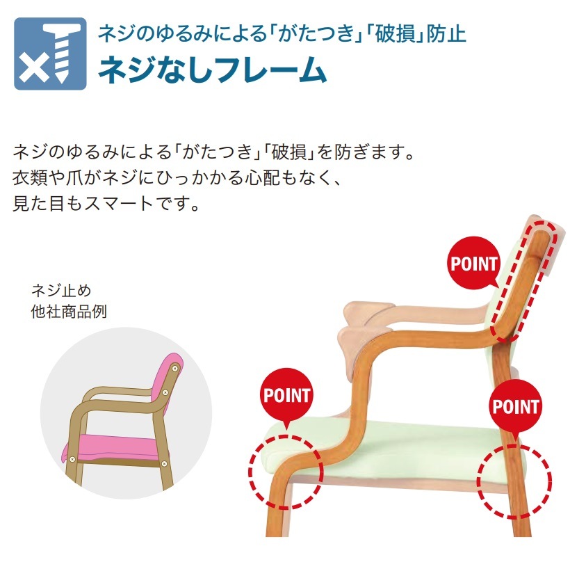 介護用 椅子 2脚セット ダイニングチェア 貞苅椅子 スタッキング care-111-AC 介護用 椅子 2脚セット ダイニングチェア 貞苅椅子 スタッキング care-111-AC