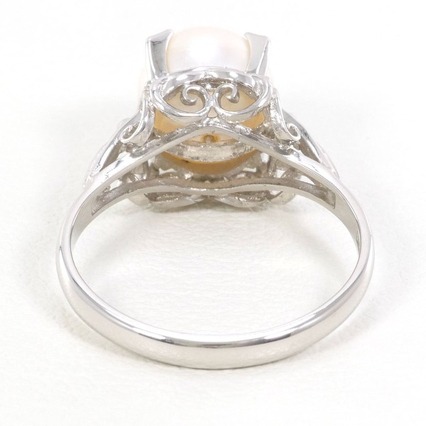 PT900 プラチナ リング 指輪 13.5号 パール(真珠) 約8.5mm ジュエリー 中古 PT900 プラチナ リング 指輪 13.5号 パール(真珠) 約8.5mm ジュエリー 中古