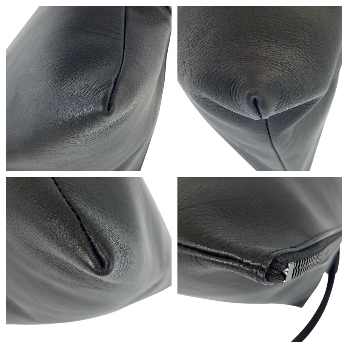 美品 ブラック 黒 レザー S02133430P クラッチバッグ セカンドバッグ メンズ 504252