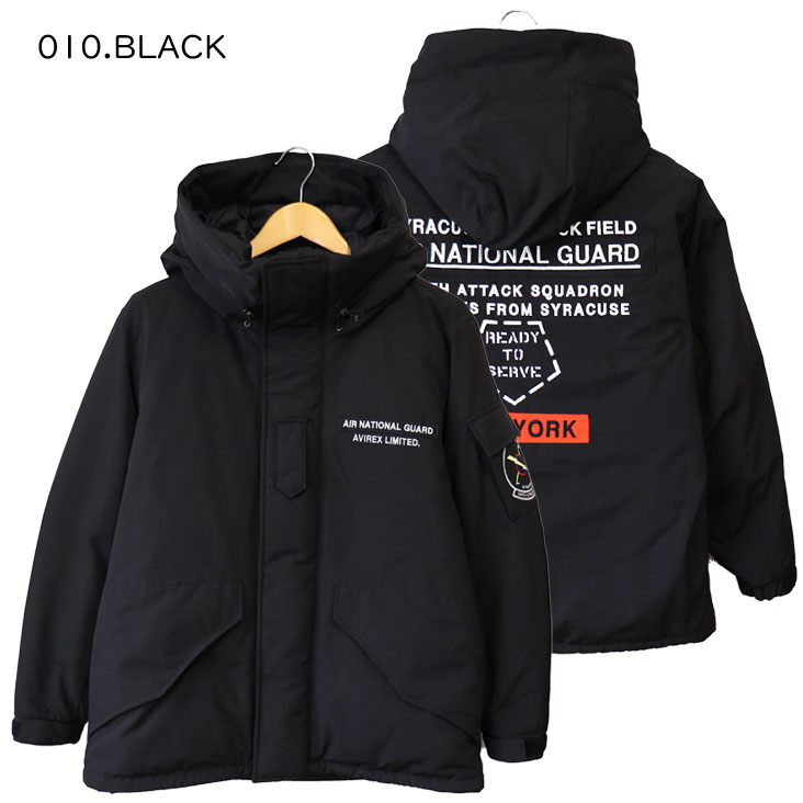AVIREX アビレックス アヴィレックス ダウンジャケット ANG ECWCS CUSTOM DOWN JACKET ミリタリー 空軍州兵 NEW YORK 黒 緑 783-3253004 AVIREX アビレックス アヴィレックス ダウンジャケット ANG ECWCS CUSTOM DOWN JACKET ミリタリー 空軍州兵 NEW YORK 黒 緑 783-3253004