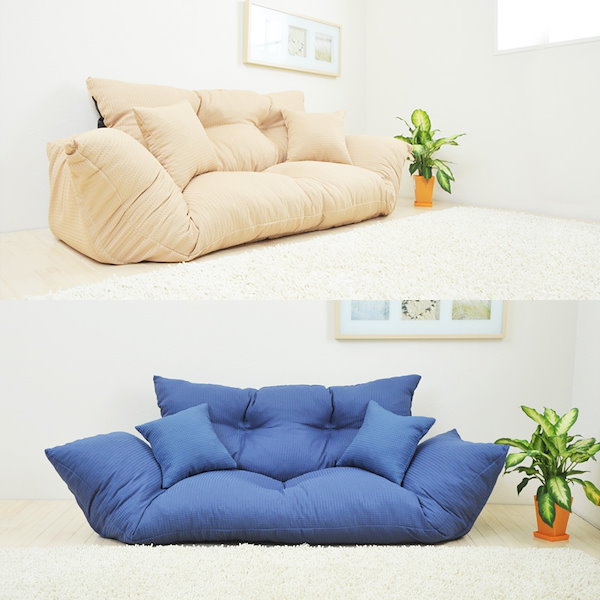 Qoo10] ソファー 3人掛け 安い ローソファー