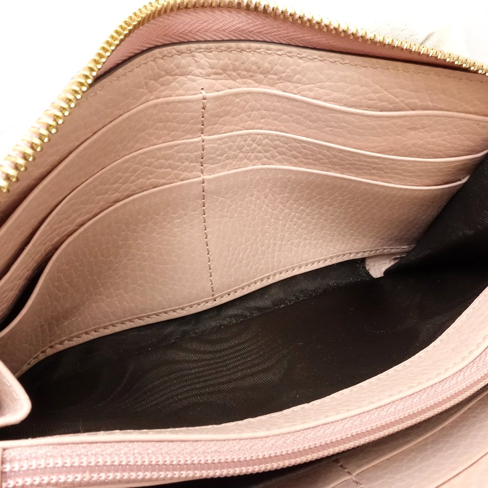 ダブルGジップアラウンド ロングウォレット 456117 長財布 GGスプリームキャンバス ダスティピンク ベージュ/181554【中古】 ダブルGジップアラウンド ロングウォレット 456117 長財布 GGスプリームキャンバス ダスティピンク ベージュ/181554【中古】