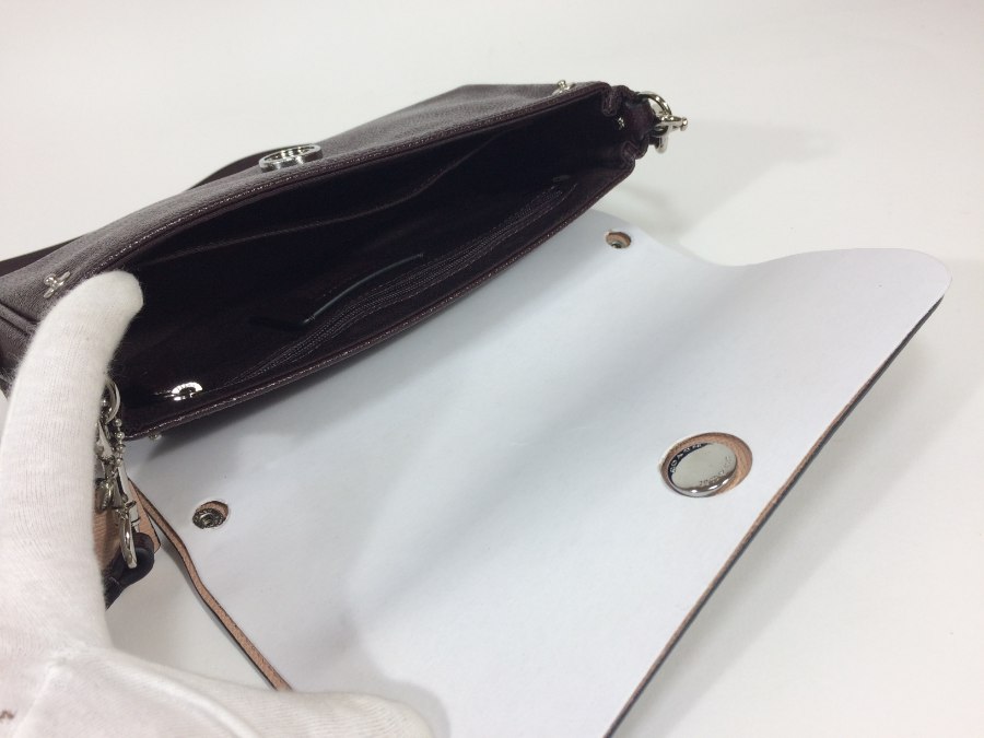 ショルダーバッグ レザー ブラウン 中古品 ショルダーバッグ レザー ブラウン 中古品