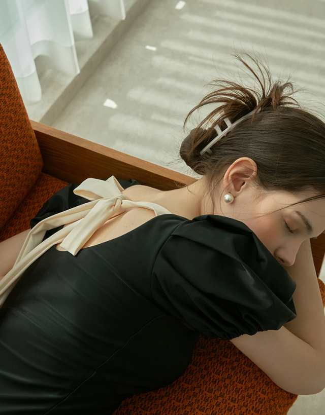 水着 スイムウェア レディース ワンピース 体型カバー 三角ワンピース パッド付き 二の腕カバー 半袖 バックリボン ハイウエスト バックレス かわいい 大人可愛い きれいめ シンプル カジュアル ナ