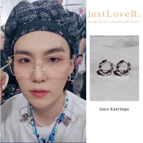 justLoveR.】 Ines Earrings ピアス [BTS SUGA (ユンギ) 着用