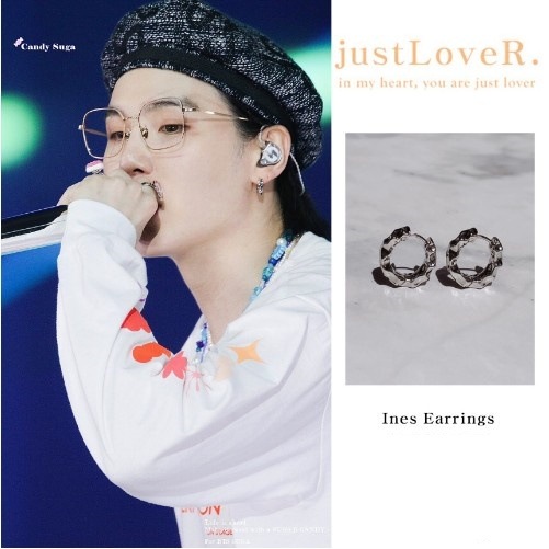 【justLoveR.】Ines Earrings ピアス ★BTS SUGA着用★ ユンギ justLoveR.】Ines Earrings ピアス ☆BTS SUGA着用☆ ユンギ