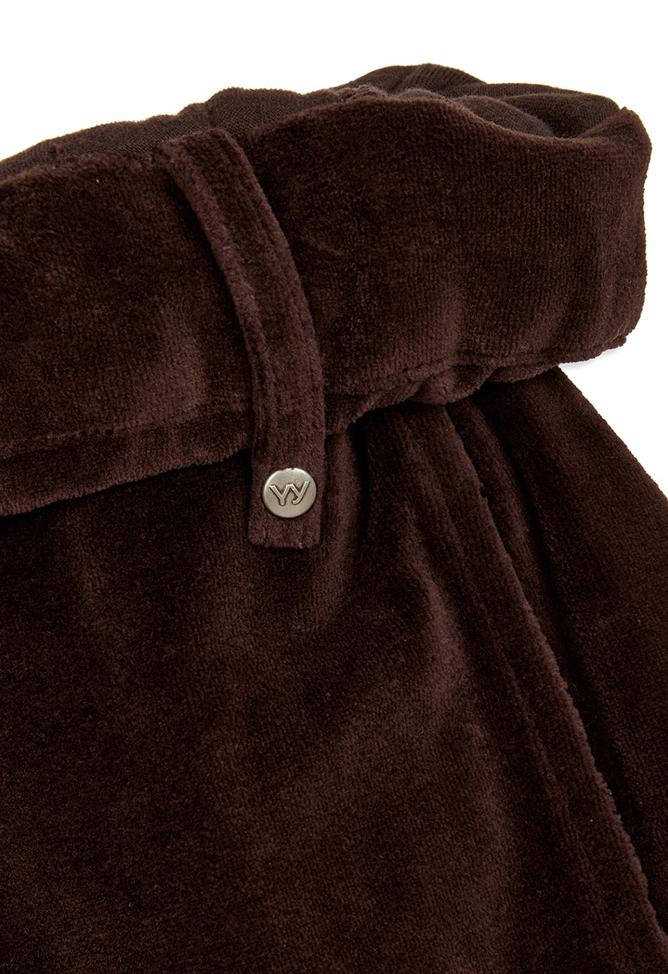 【OPEN Yy】 25FW ROLLED WAIST VELOUR CARGO PANTS : BROWN 【OPEN Yy】 25FW ROLLED WAIST VELOUR CARGO PANTS : BROWN
