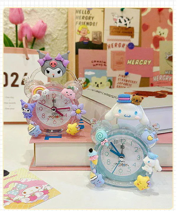 Qoo10] キャラクター目覚まし時計 置き時計 アナ