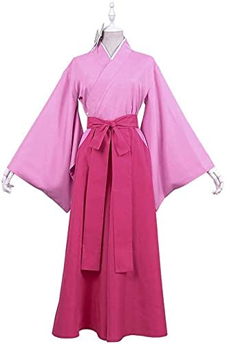 コスプレ衣装 着物浴衣 髪飾り付き 栗花落 カナヲ(つゆり かなを) 風 コスプレ衣装 着物浴衣 髪飾り付き 栗花落 カナヲ(つゆり かなを) 風