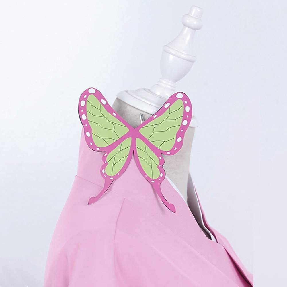 コスプレ衣装 着物浴衣 髪飾り付き 栗花落 カナヲ(つゆり かなを) 風 コスプレ衣装 着物浴衣 髪飾り付き 栗花落 カナヲ(つゆり かなを) 風