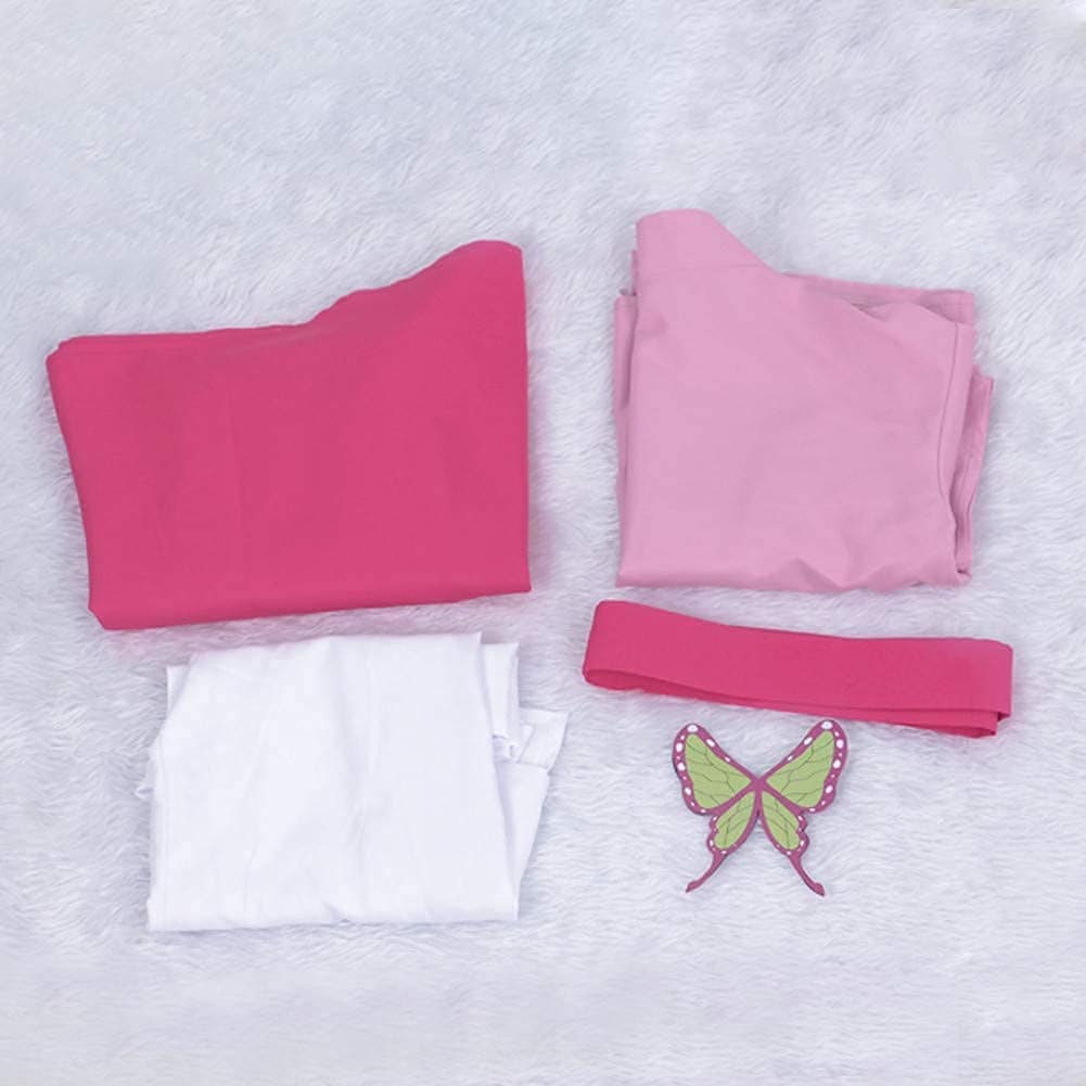 コスプレ衣装 着物浴衣 髪飾り付き 栗花落 カナヲ(つゆり かなを) 風 コスプレ衣装 着物浴衣 髪飾り付き 栗花落 カナヲ(つゆり かなを) 風