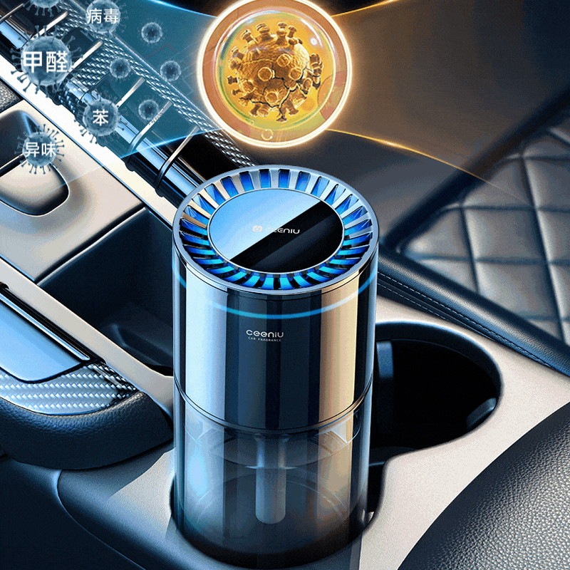 CEENIU 車 芳香剤 車 消臭 アロマディフューザー 135ml大容量 約6ヶ月分 アンビエントライト 自動ON/OFF シーニュー CF3 プレ