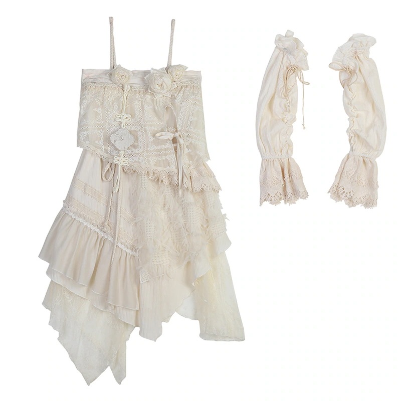 【フルセット】月光私語ロリータlolitaワンピース不規則スカート放浪少女