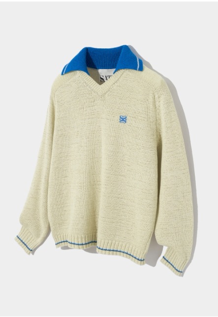 SATUR 韓国 クリーム タートルネックセーター