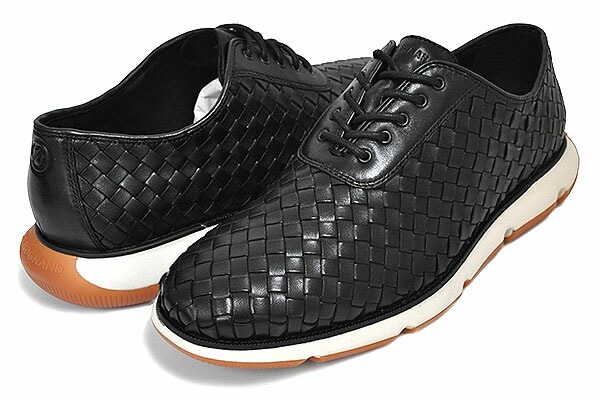 4.ゼログランド ウーブン オックスフォード ブラック c34793 ZEROGRAND 4ZG WOVENOXFORD BLK WOVEN LEATHER 革靴 4.ゼログランド ウーブン オックスフォード ブラック c34793 ZEROGRAND 4ZG WOVENOXFORD BLK WOVEN LEATHER 革靴