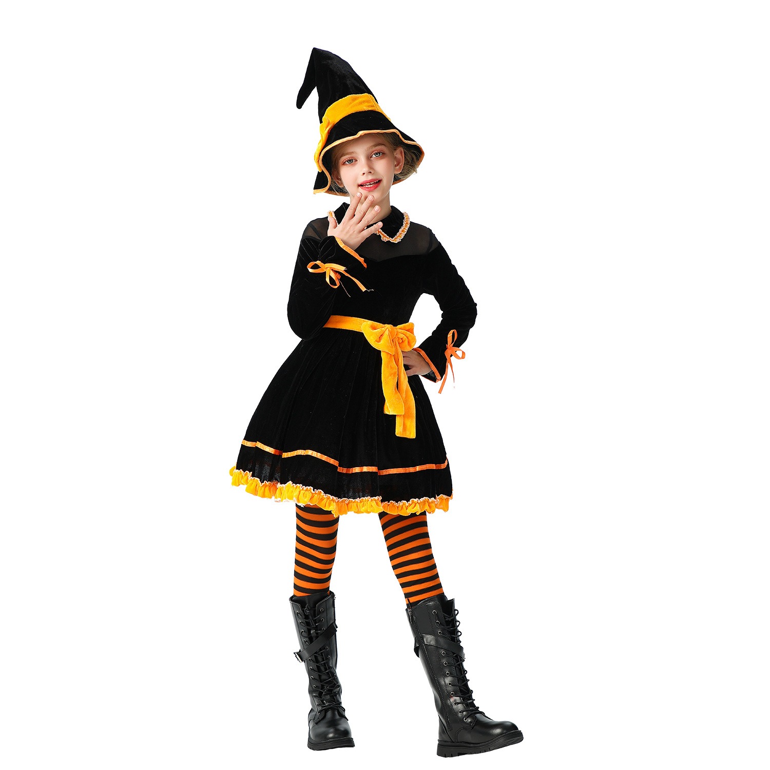 ヨーロッパとアメリカのハロウィンの子供用コスチュームカボチャの赤ちゃんの子供用コスチューム魔女のコスチュームカボチャのコスチューム面白いドレス ヨーロッパとアメリカのハロウィンの子供用コスチュームカボチャの赤ちゃんの子供用コスチューム魔女のコスチュームカボチャのコスチューム面白いドレス