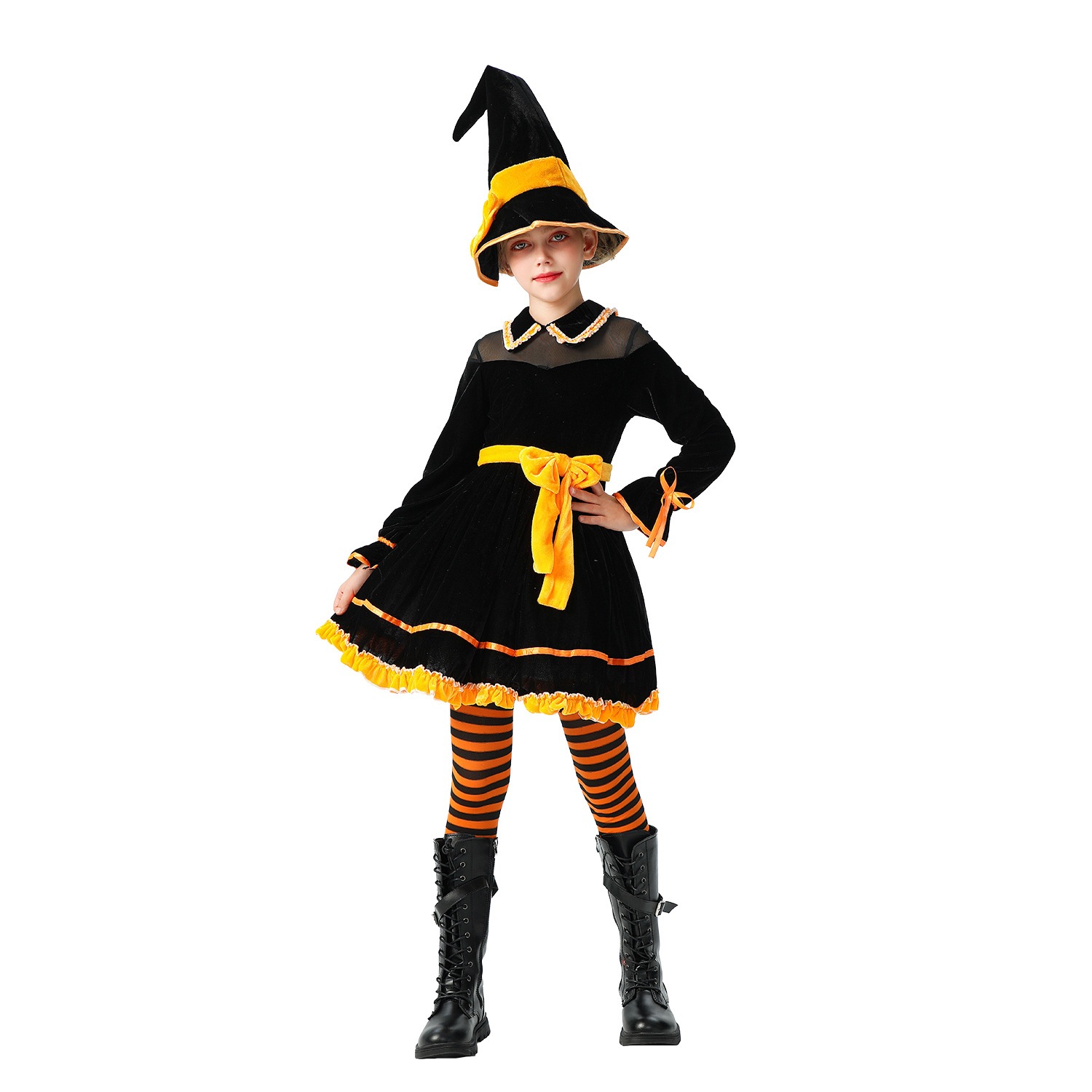 ヨーロッパとアメリカのハロウィンの子供用コスチュームカボチャの赤ちゃんの子供用コスチューム魔女のコスチュームカボチャのコスチューム面白いドレス ヨーロッパとアメリカのハロウィンの子供用コスチュームカボチャの赤ちゃんの子供用コスチューム魔女のコスチュームカボチャのコスチューム面白いドレス