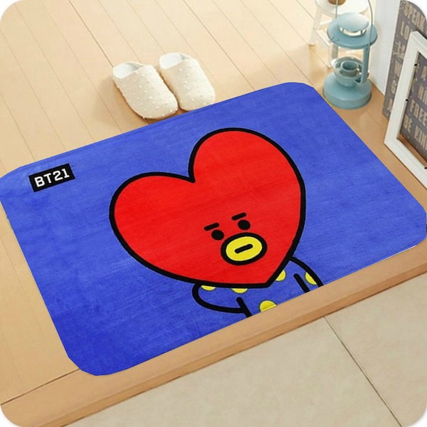 BT21 ルームマット Amazon | Bt21 Cute 玄関マット おしゃれ かわいい 泥落とし