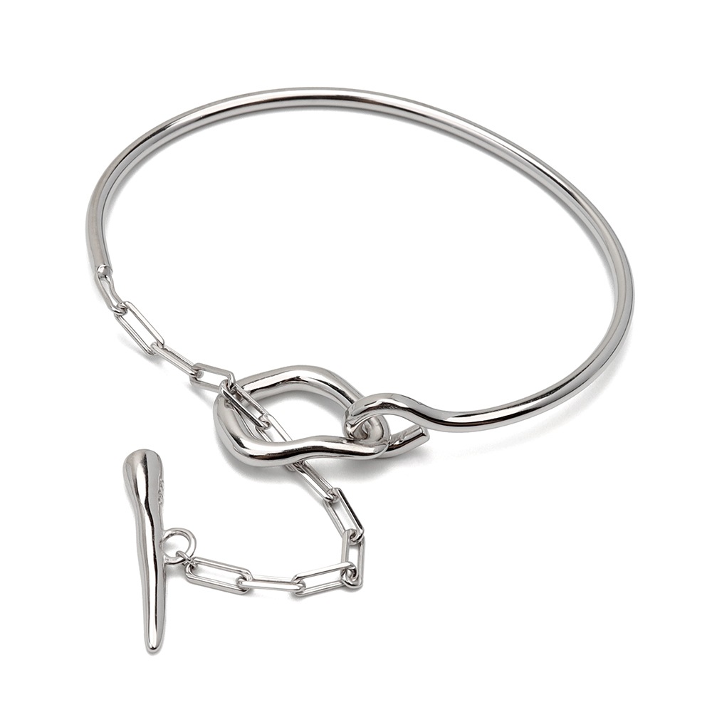 925 マンテル チェーン バングル [cb066]